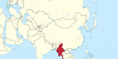 Pasaules kartes, Mjanmas (Birmas
