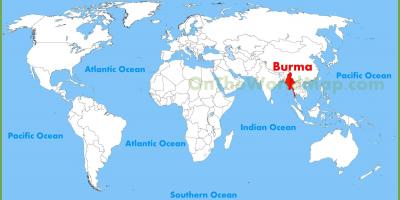 Birma atrašanās vietu kartē